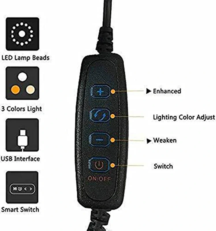 Prstencová lampa so statívom HX-300