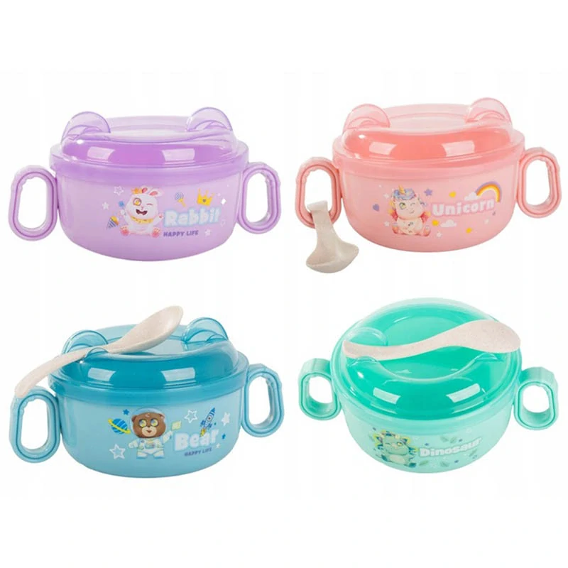 Detská miska 600ml s uškami + lyžička