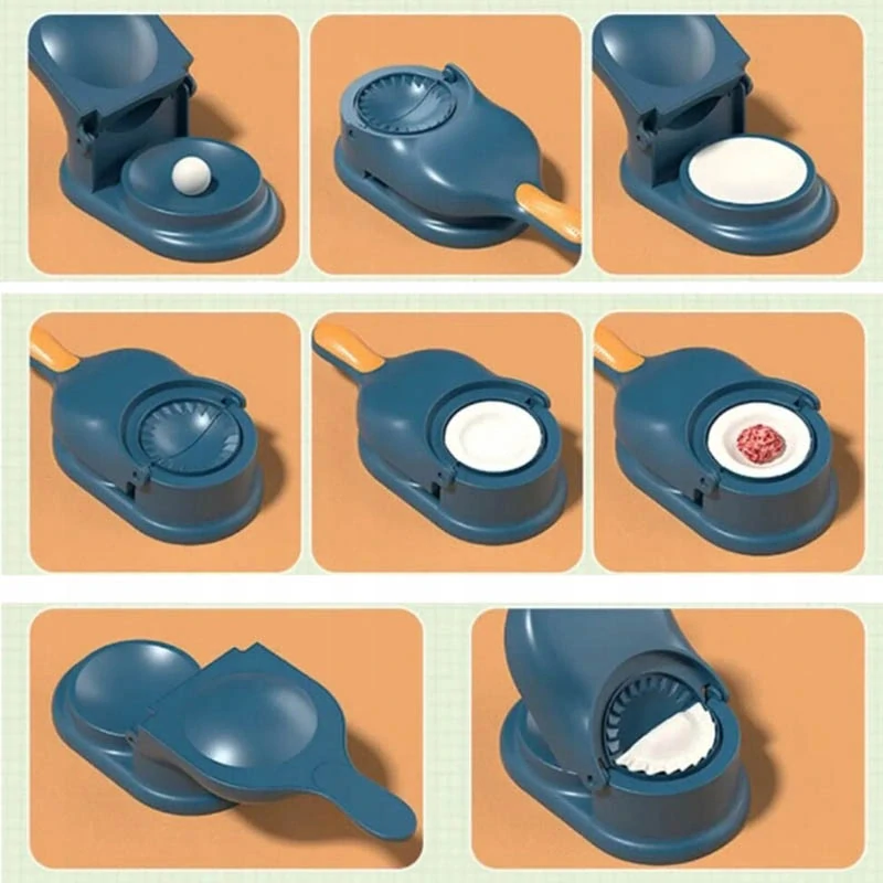 Strojček na lepenie pirohov 2v1