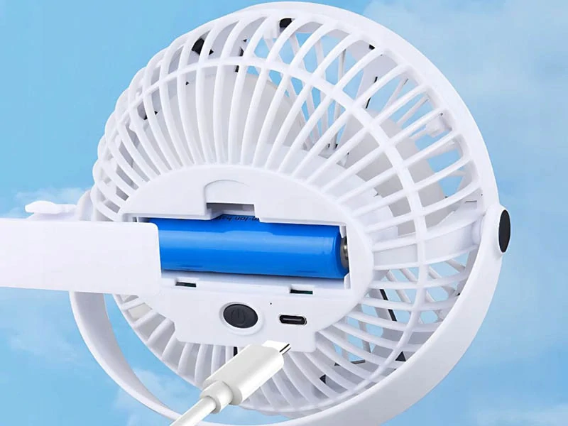Stolný ventilátor s klipom a LED lampou