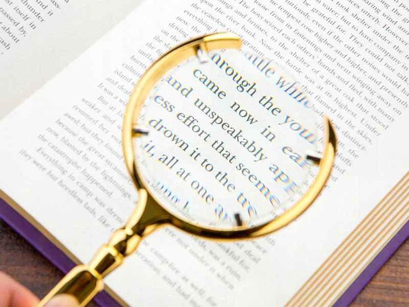 Elegantná lupa so 6x zväčšením