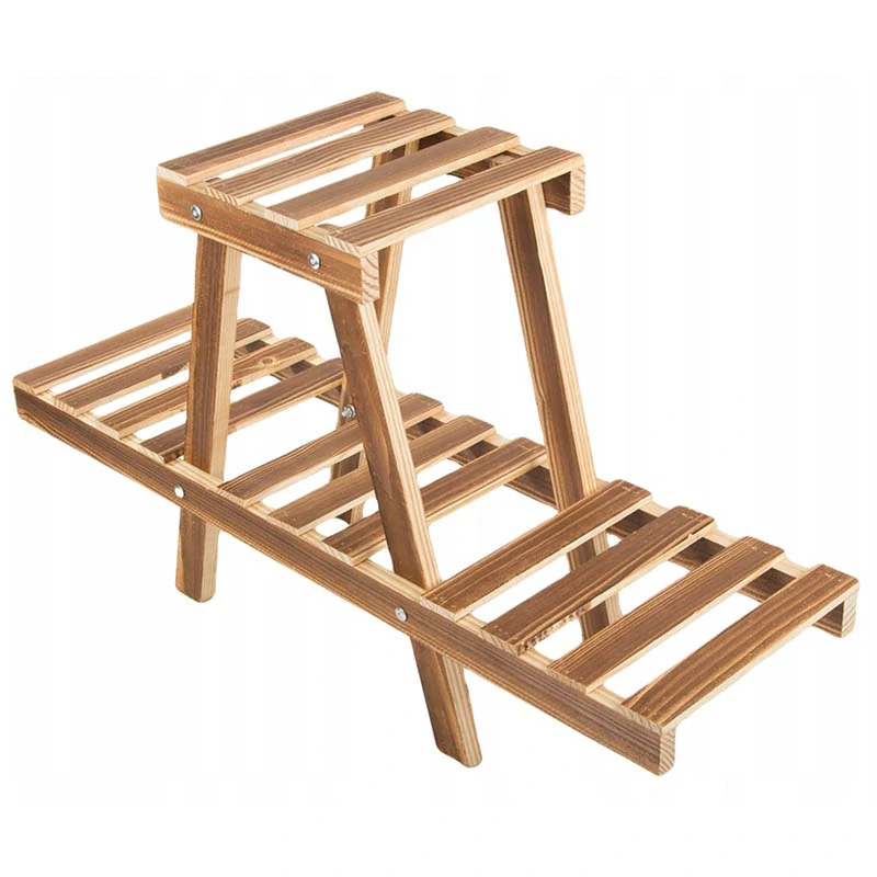 Drevený stojan na kvety 81cm