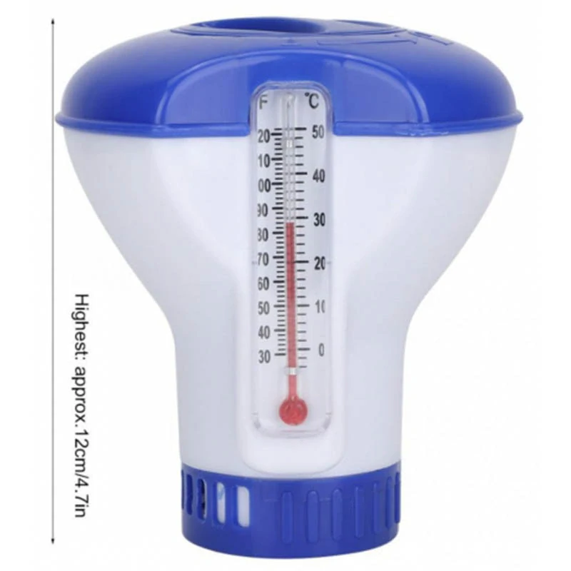 Dávkovač chlóru do bazénu s teplomerom