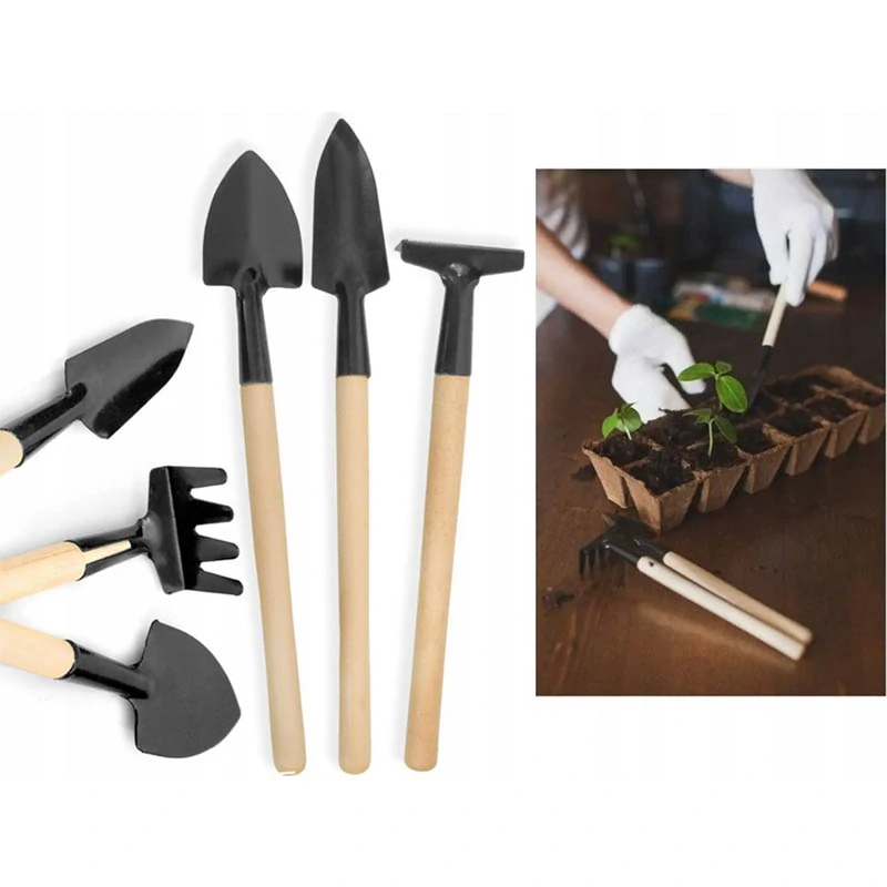 Drevený stojan na kvety 74x96cm hnedý s náradím