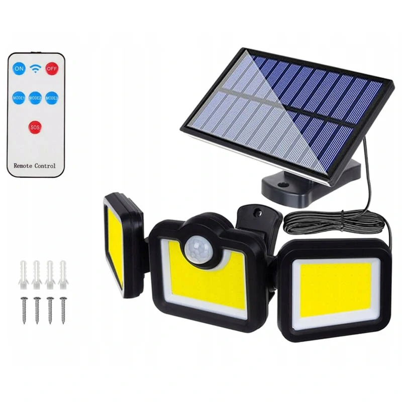 Solárna lampa 171 LED so senzorom pohybu a súmraku