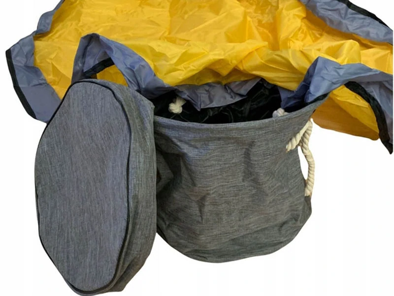 Kôš na hračky s podložkou na hranie sivý