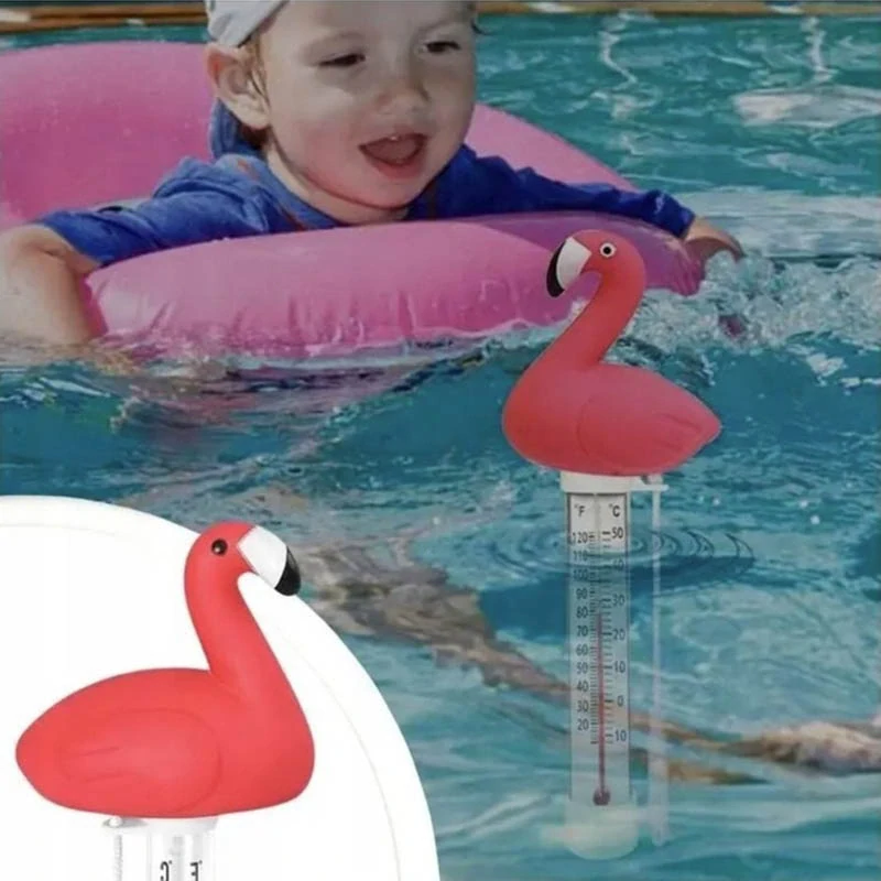 Plávajúci teplomer do bazéna Plameniak