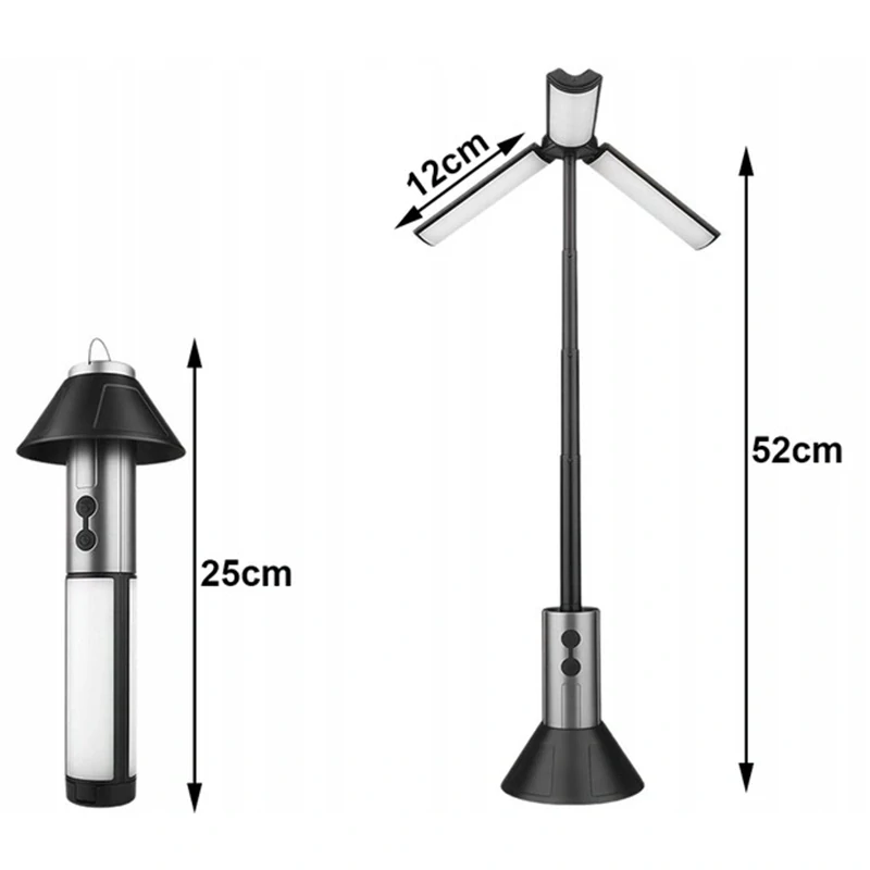 Lampa turistická LED teleskopická s funkciou baterky