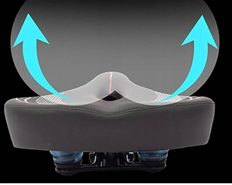 Veľké cyklistické sedlo XXL s odpružením