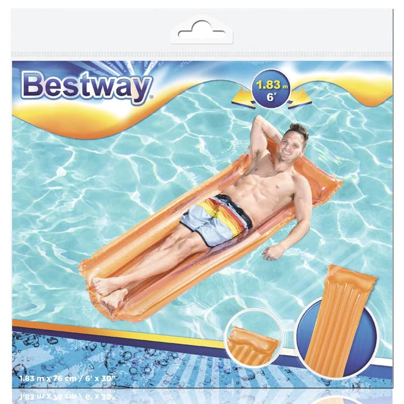 Nafukovací plážový matrac Bestway oranžový 183 cm