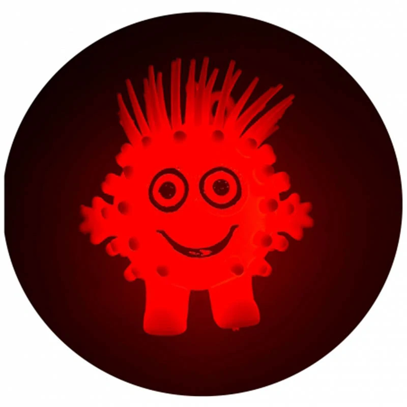 Svietiaca antistresová loptička Puffer Ball – príšerka, gumová hračka s pumpičkou