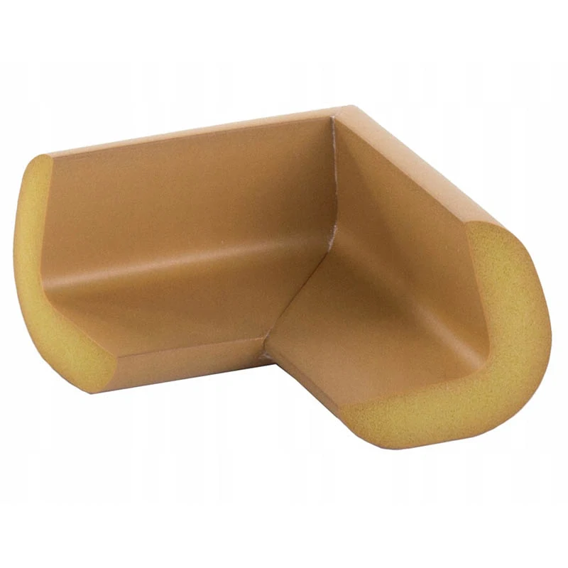 Penové rohové chrániče na nábytok hnedé, samolepiace 4ks