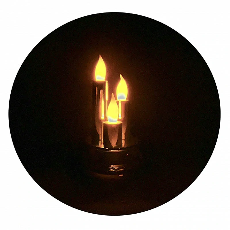 LED sviečka trojitá - teplá biela farba