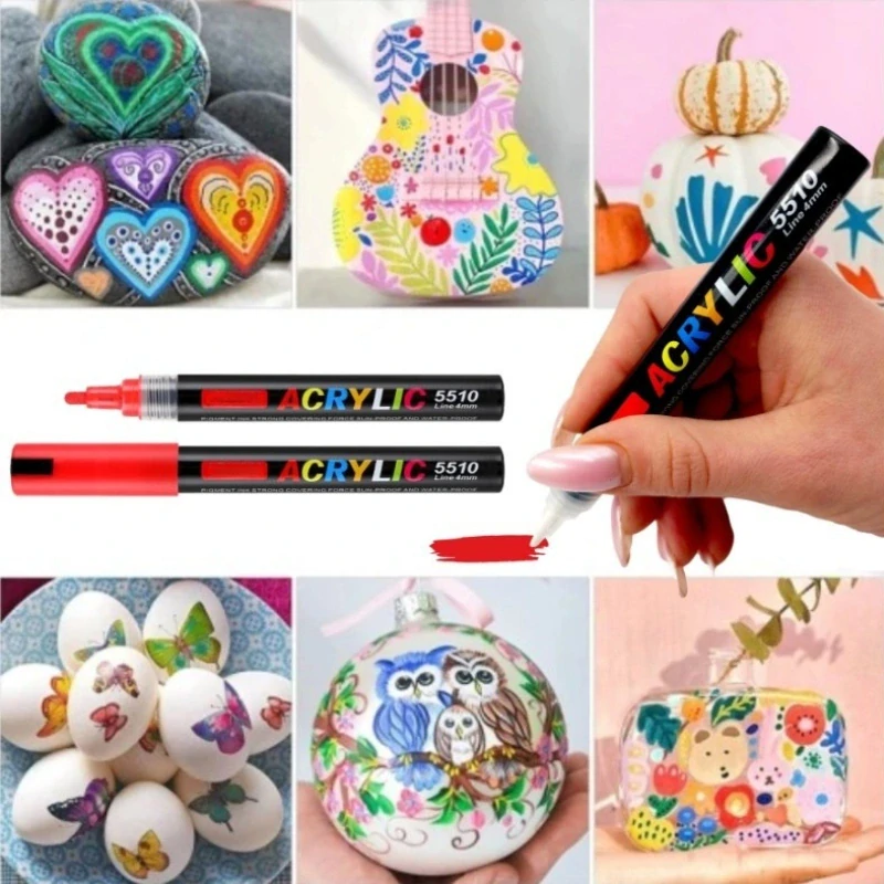 Akrylové fixky – sada 12 farieb