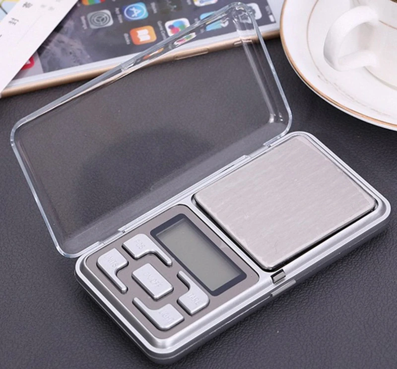 Vrecková elektronická váha 200 g / 0,01 g s LCD displejom