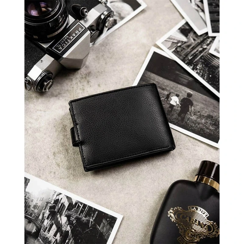 Rovicky - Darčeková sada pánska peňaženka a kľúčenka – čierna