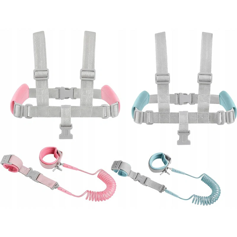 Detské bezpečnostné popruhy s pružným pútkom na ruku proti úteku a strateniu