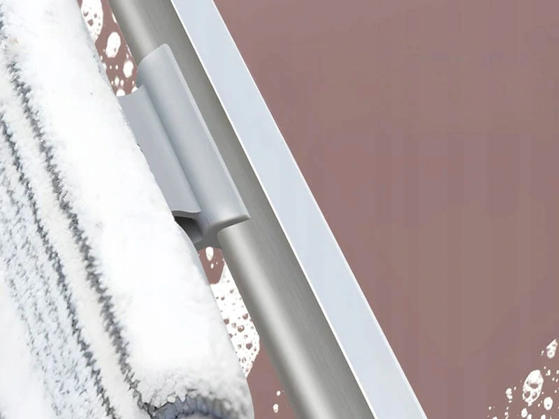 Obojstranná teleskopická stierka z mikrovlákna na okná, podlahy a dlažbu