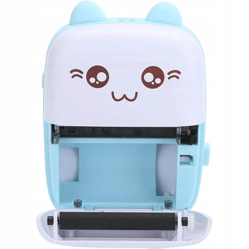 Mini termálna tlačiareň bezdrôtová modrá