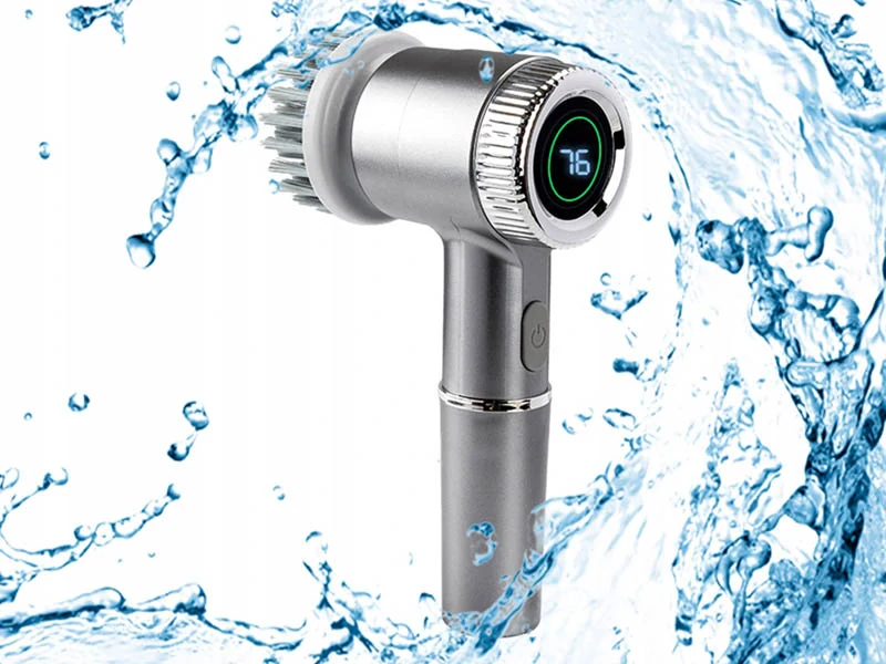 Elektrická rotačná čistiaca kefka 5v1 sivá