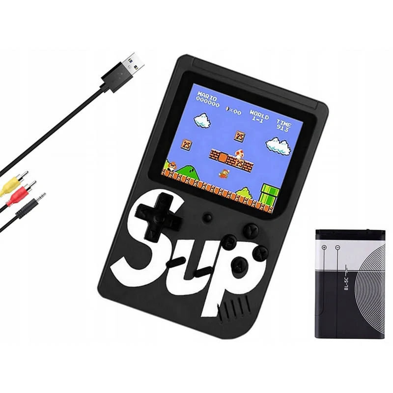 Herná konzola Sup Retro so 400 hrami - čierna