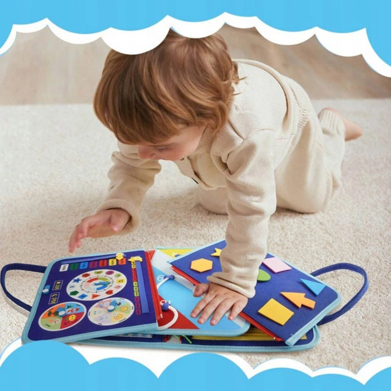 Montessori manipulačná senzorická tabuľa pre deti