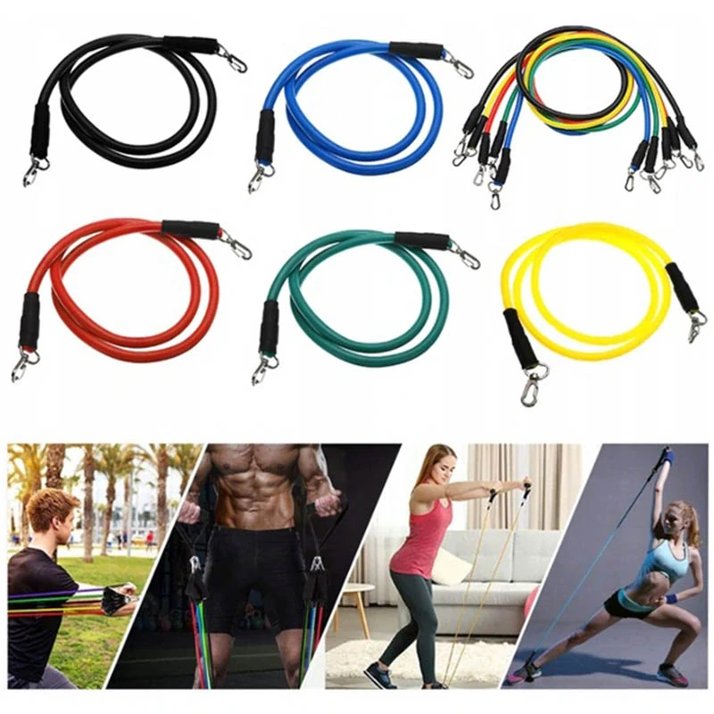 Sada odporových gúm na cvičenie 11 v 1