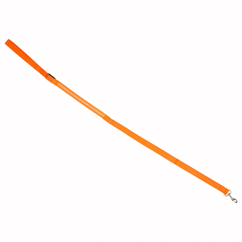 Svietiace LED vodítko pre psa a mačku 1,2 m oranžové