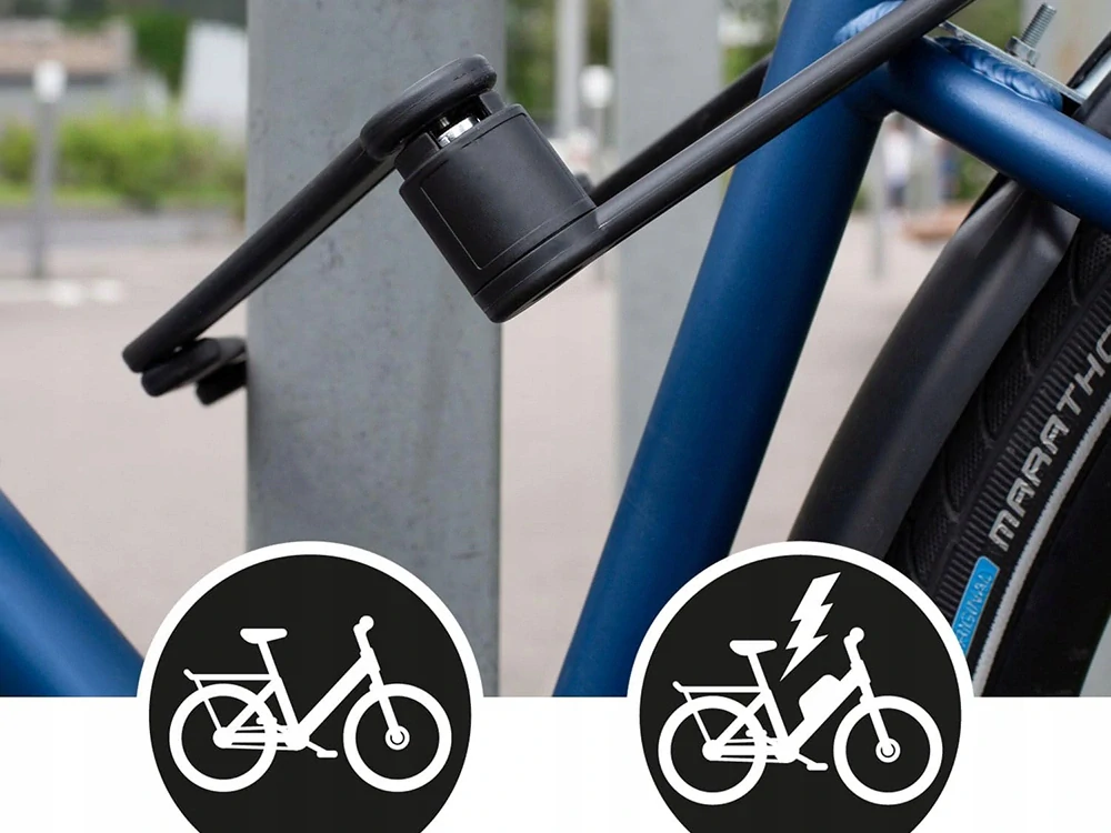 Skladací zámok na bicykel 80 cm