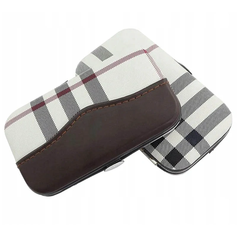 Manikúrová a pedikúrová sada v puzdre 7-dielna biela