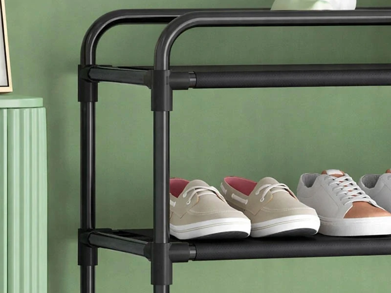 Regál na topánky 82cm čierny