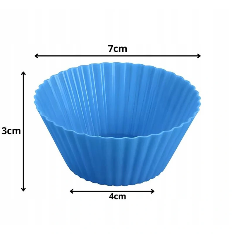 Silikónové formičky na muffiny a koláčiky – sada 12 ks