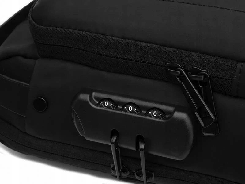 Mestský batoh na jedno rameno so zámkom na kód