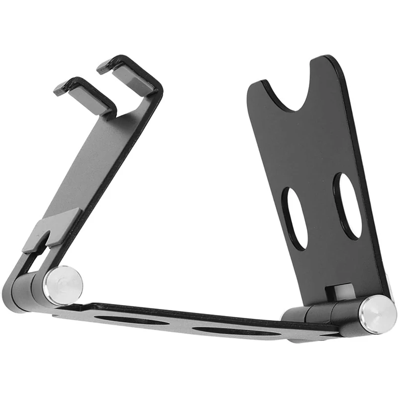 Kovový stojan na telefón a tablet čierny