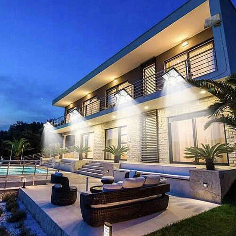 LED solárna lampa 600 W s pohybovým a súmrakovým senzorom