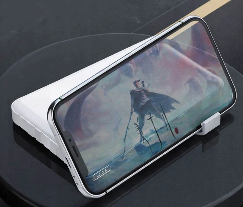 Powerbanka 10000 mAh s integrovanými káblami biela