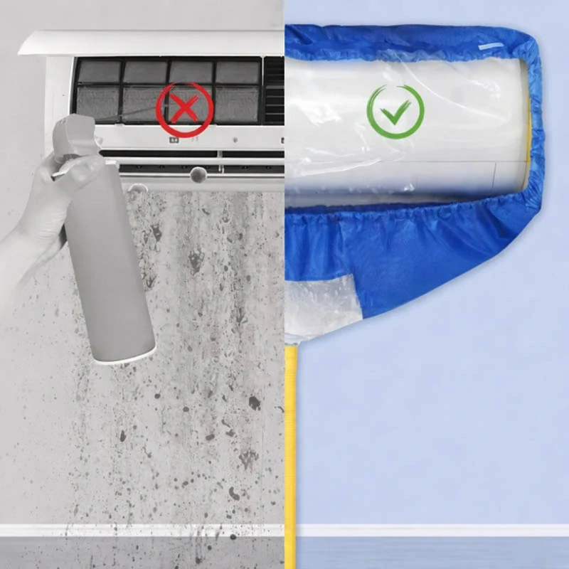 Obal na čistenie klimatizácie 100–130 cm s odtokovou hadicou