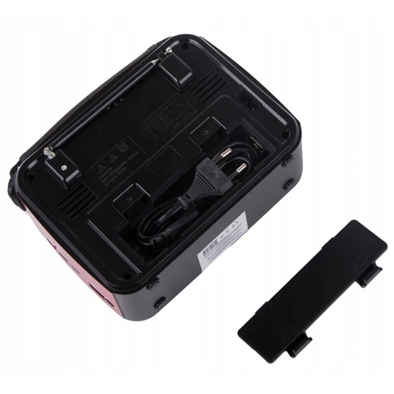 Prenosné retro rádio s MP3 prehrávačom X-BASS červené