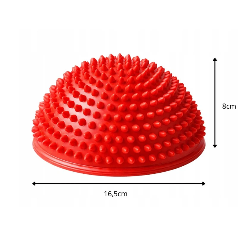 Masážna polguľa s výstupkami 16,5 cm