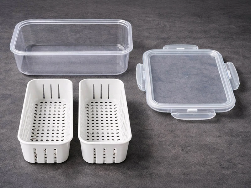 Nádoba do chladničky 2L s 2 odkvapkávacími vložkami