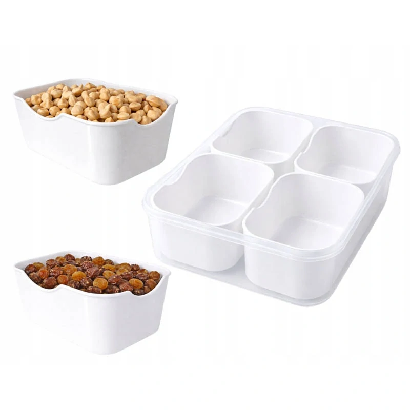 Dóza na potraviny so 4 priehradkami