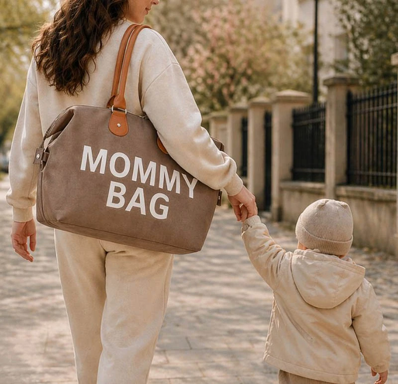 Taška pre mamičku Mommy Bag 3v1 hnedá