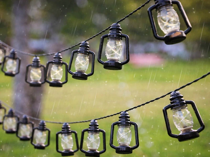 Solárna LED girlanda s 50 lampiónmi 6,9 m