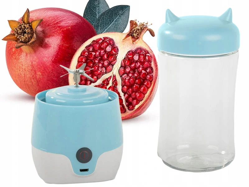 Prenosný smoothie mixér 350 ml modrý