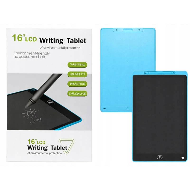 LCD tablet na kreslenie a písanie 16" modrý