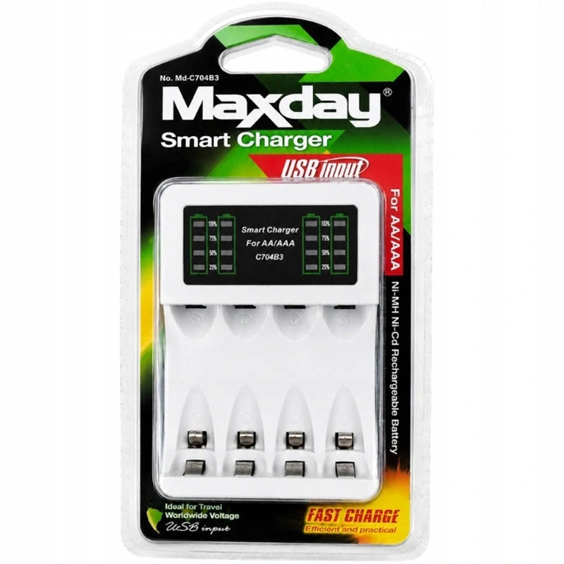 Nabíjačka na AA a AAA batérie Maxday MD-C704B3