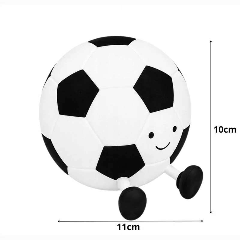 LED nočné svetlo Futbalová lopta 10 cm
