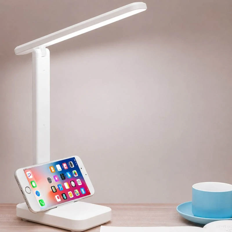 Stolová LED lampa s dotykovým ovládaním a nastaviteľným ramenom