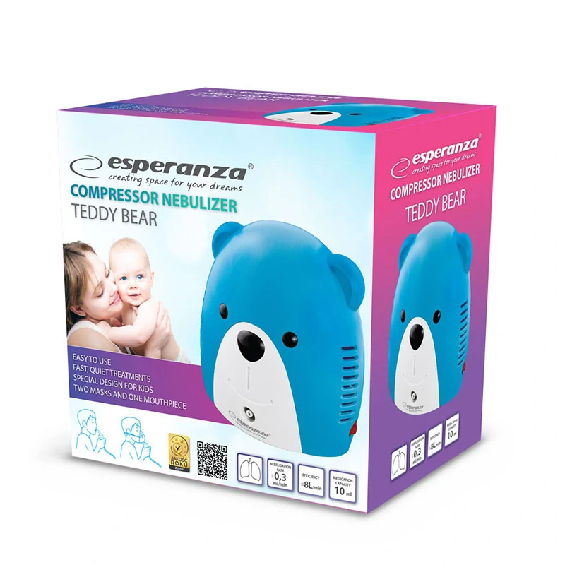 Kompresorový inhalátor Esperanza TEDDY BEAR pre deti a dospelých