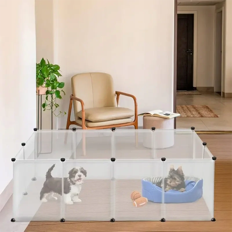Modulárna ohrádka pre zvieratá NUXIE PREMIUM 12 dielov 74 x 204 x 144 cm